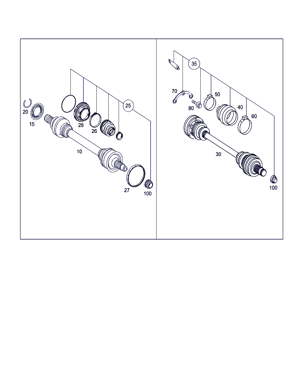 Mercedes-Benz A 000 357 01 91 - Пыльник, приводной вал autospares.lv