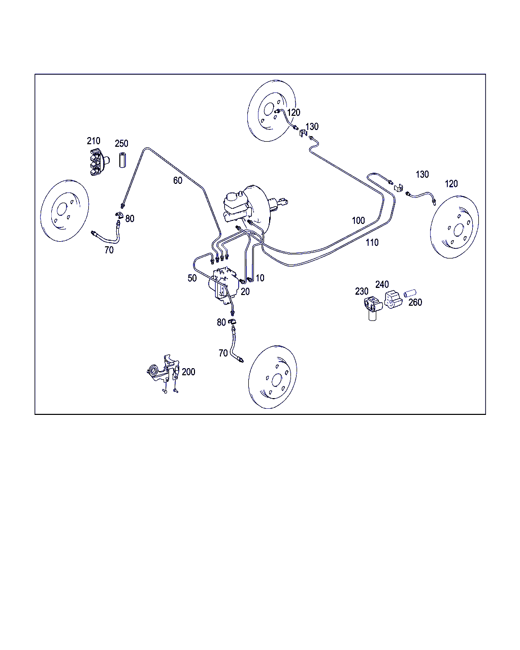 Mercedes-Benz A 169 428 00 35 - Тормозной шланг autospares.lv