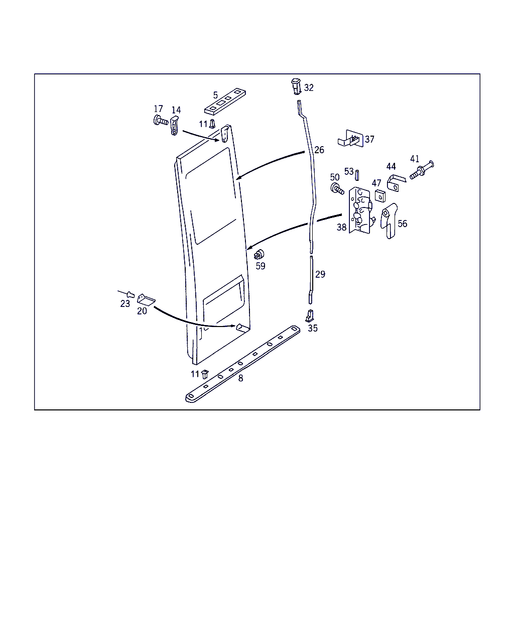 Mercedes-Benz A 901 766 01 19 - Обшивка двери autospares.lv