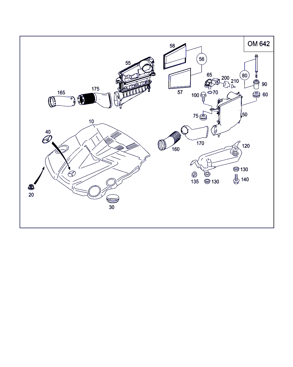 Mercedes-Benz A 642 094 07 85 - Крепёжный элемент, кожух двигателя autospares.lv