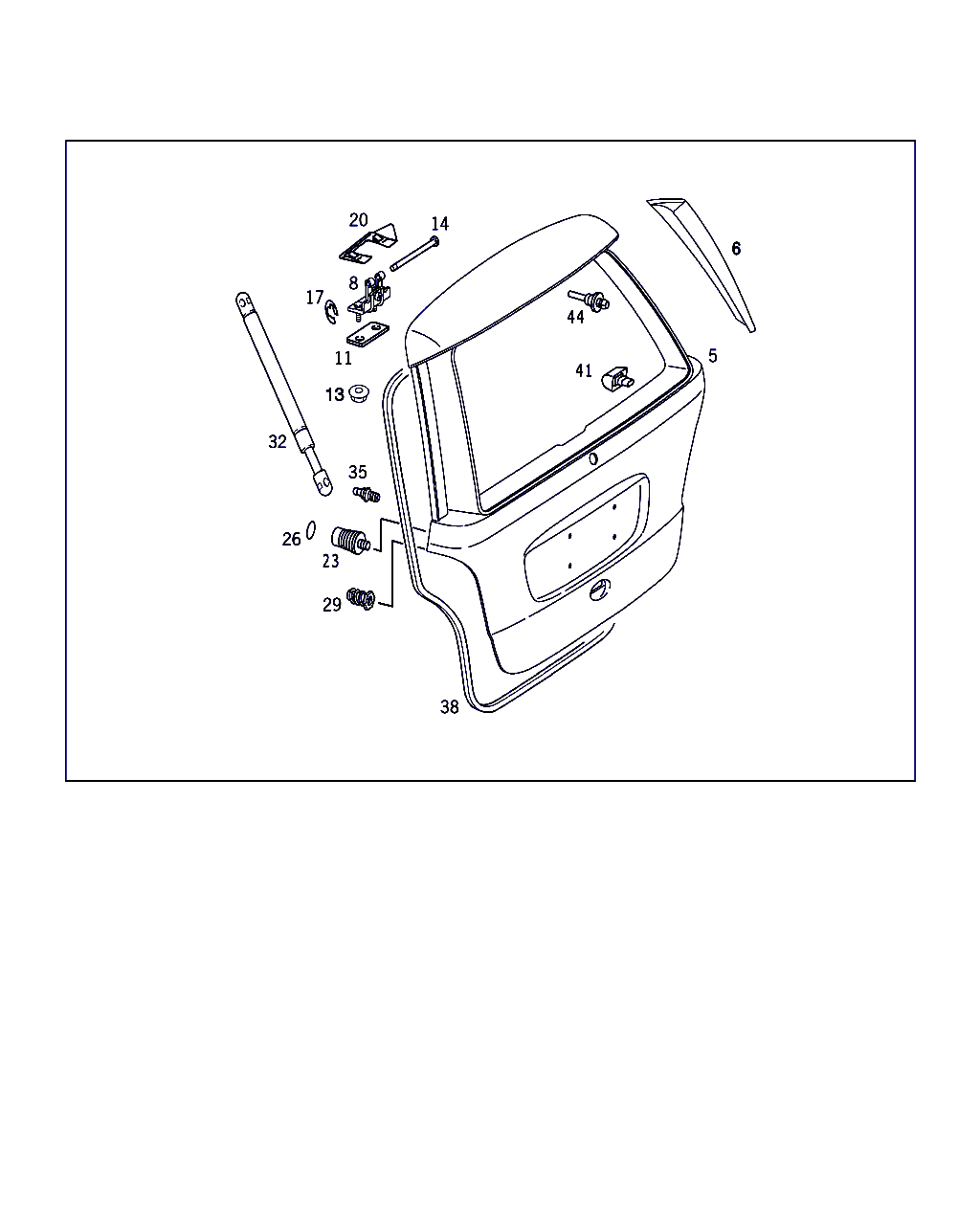 Mercedes-Benz A 168 980 12 64 - Газовая пружина, упор autospares.lv