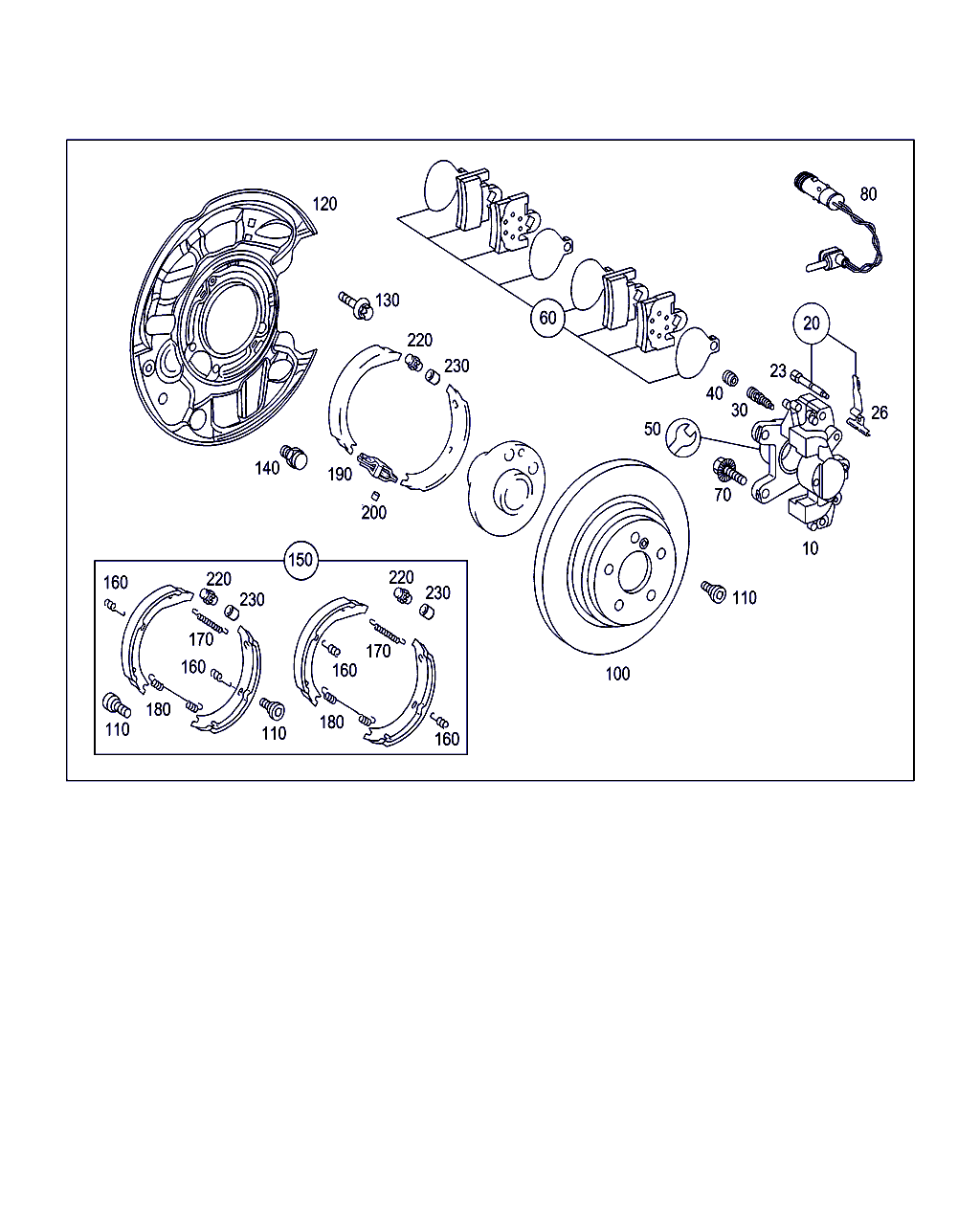 Mercedes-Benz A 203 423 07 98 - Тормозной суппорт autospares.lv