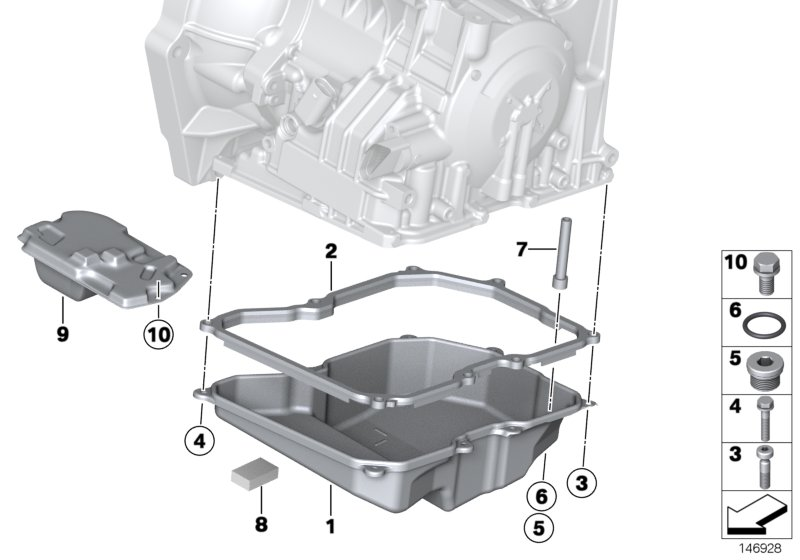 BMW 24 11 7 566 356 - Прокладка, масляный поддон автоматической коробки передач autospares.lv