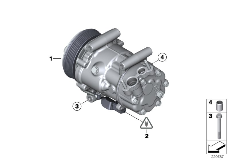 BMW 64 52 9 223 392 - Компрессор кондиционера autospares.lv