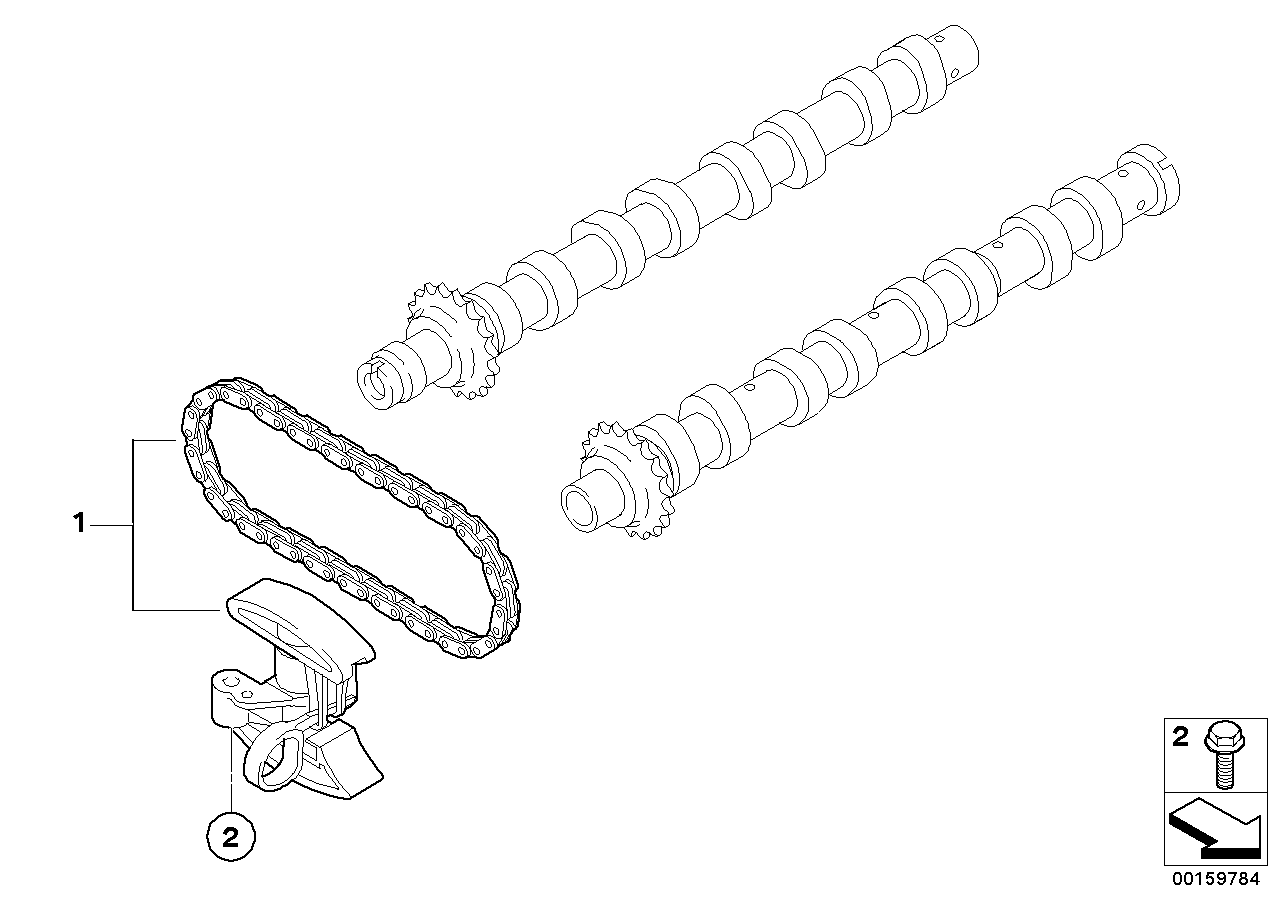 BMW 11 31 7 805 967 - Комплект цепи привода распредвала autospares.lv