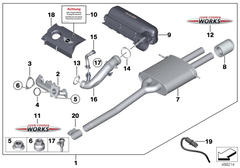 BMW 18307583746 - Гайка, выпускной коллектор autospares.lv