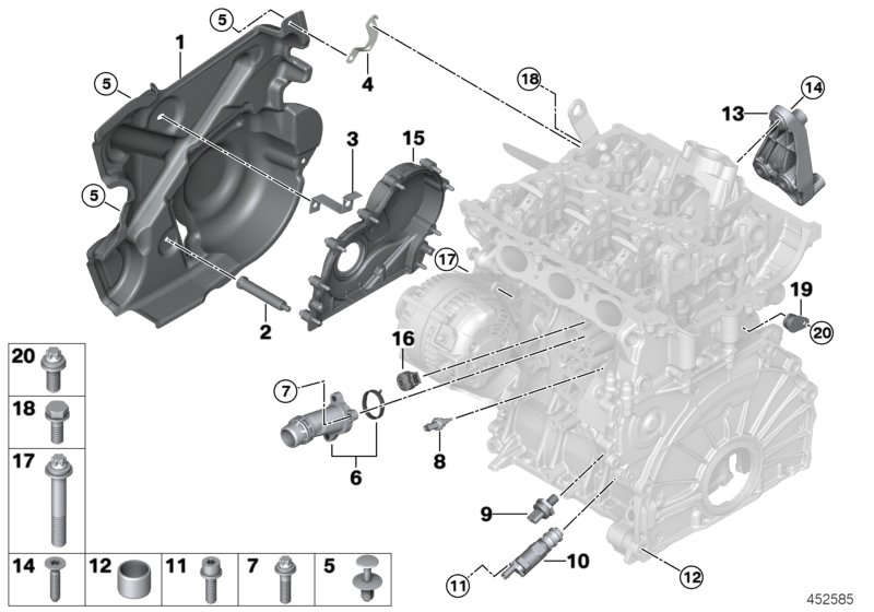 Mini 13627636937 - Датчик детонации autospares.lv