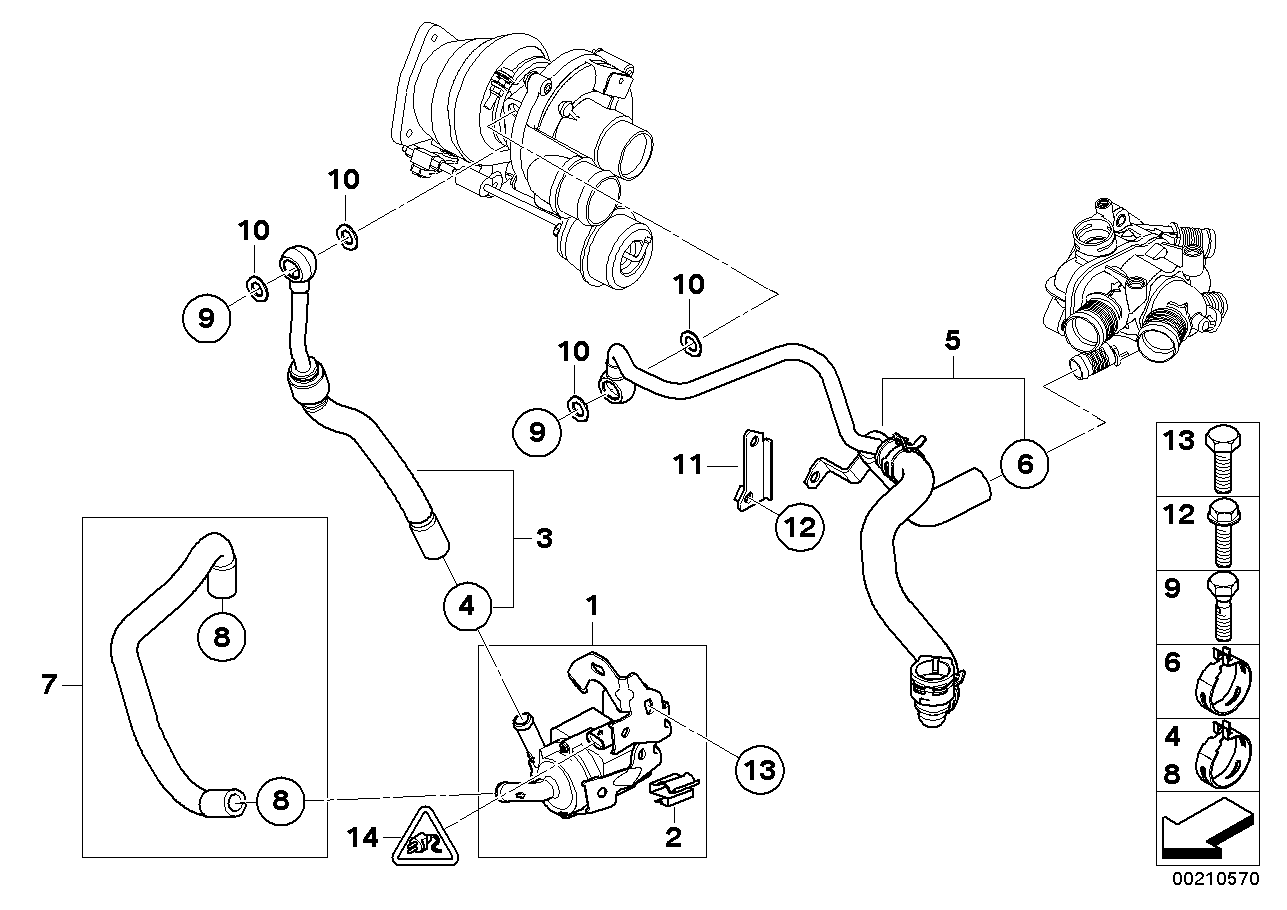 Mini 11 53 7 630 368 - Кронштейн, дополнительный водяной насос autospares.lv