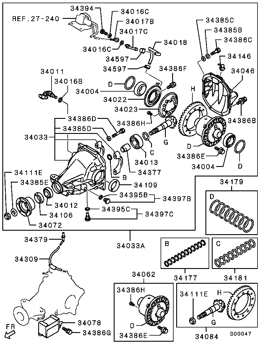 Mitsubishi MR453231 - Подшипник ступицы колеса autospares.lv