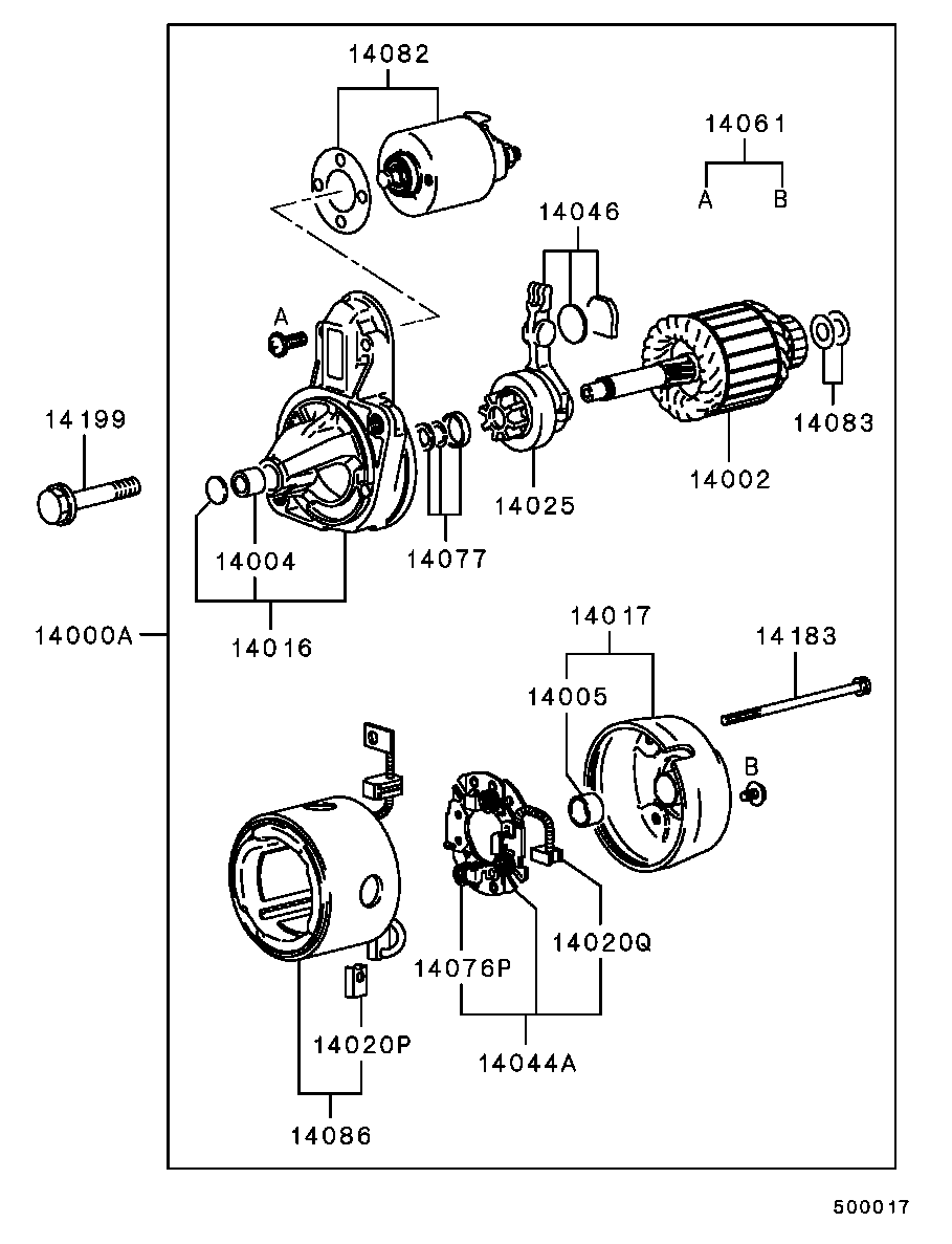 Mitsubishi MD60 7926 - Кронштейн, угольная щетка autospares.lv