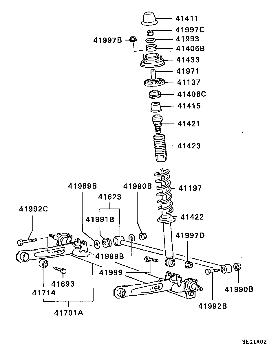 Hyundai MB631342 - Амортизатор autospares.lv