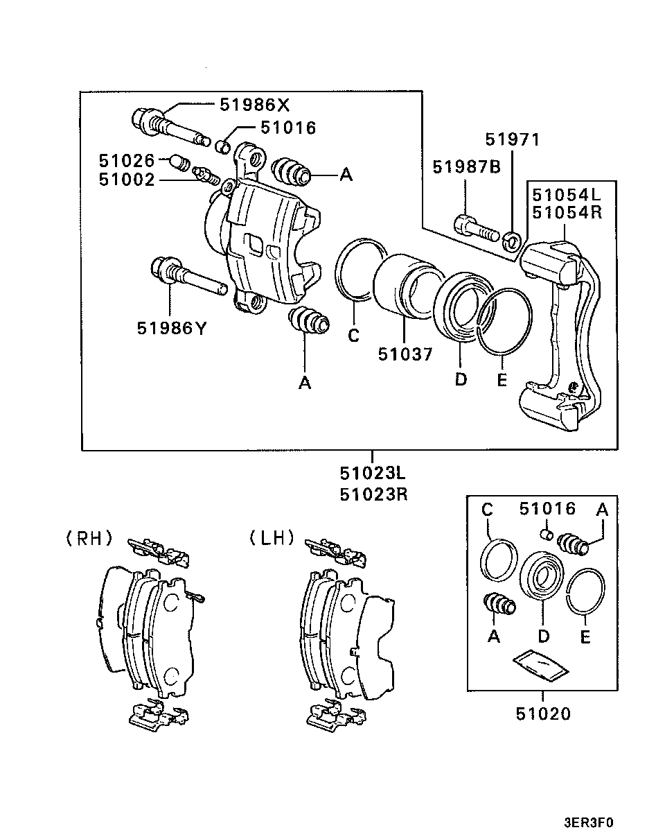 Mitsubishi MB238726 - Поршень, корпус скобы тормоза autospares.lv