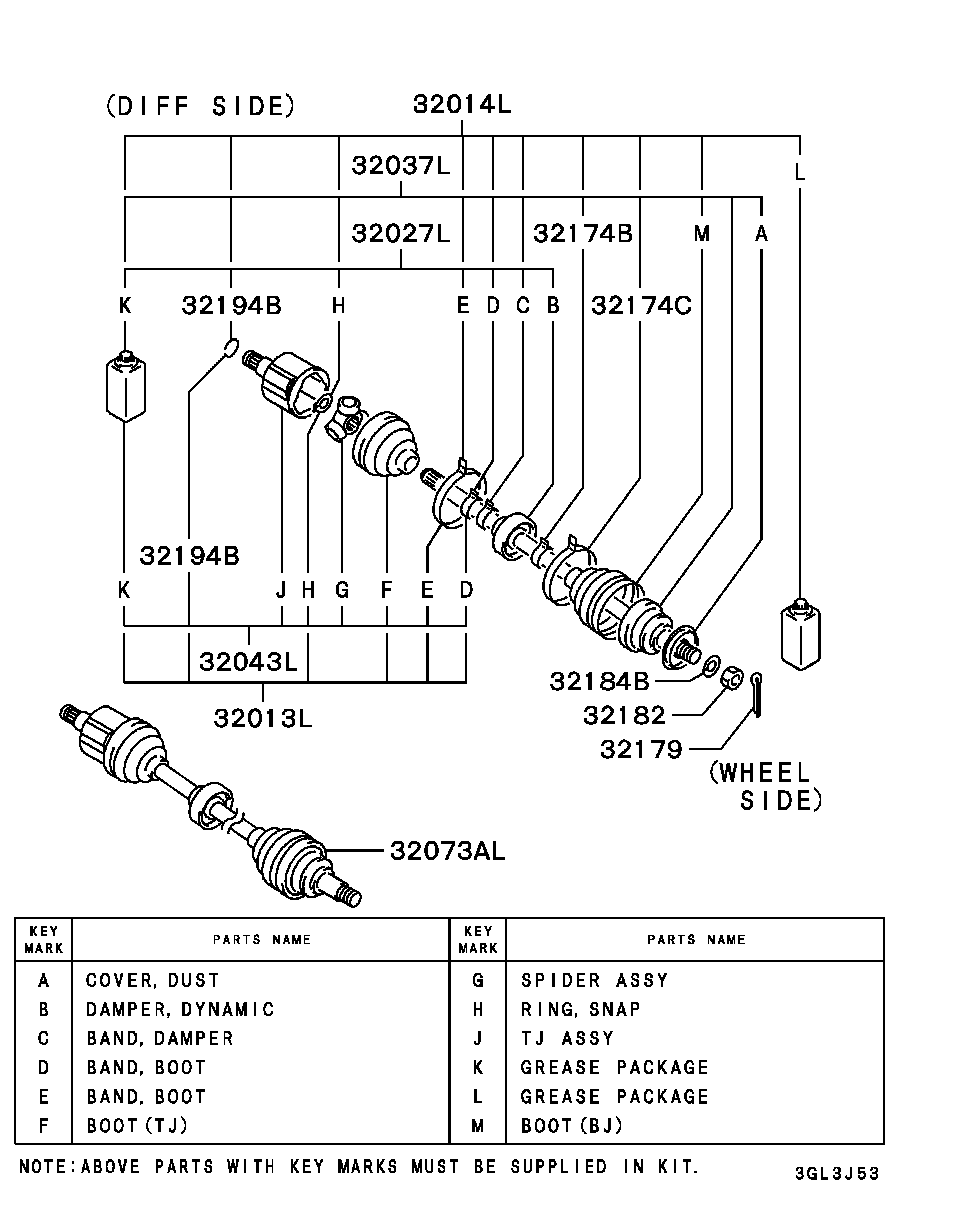 Mitsubishi MB896296 - Пыльник, приводной вал autospares.lv