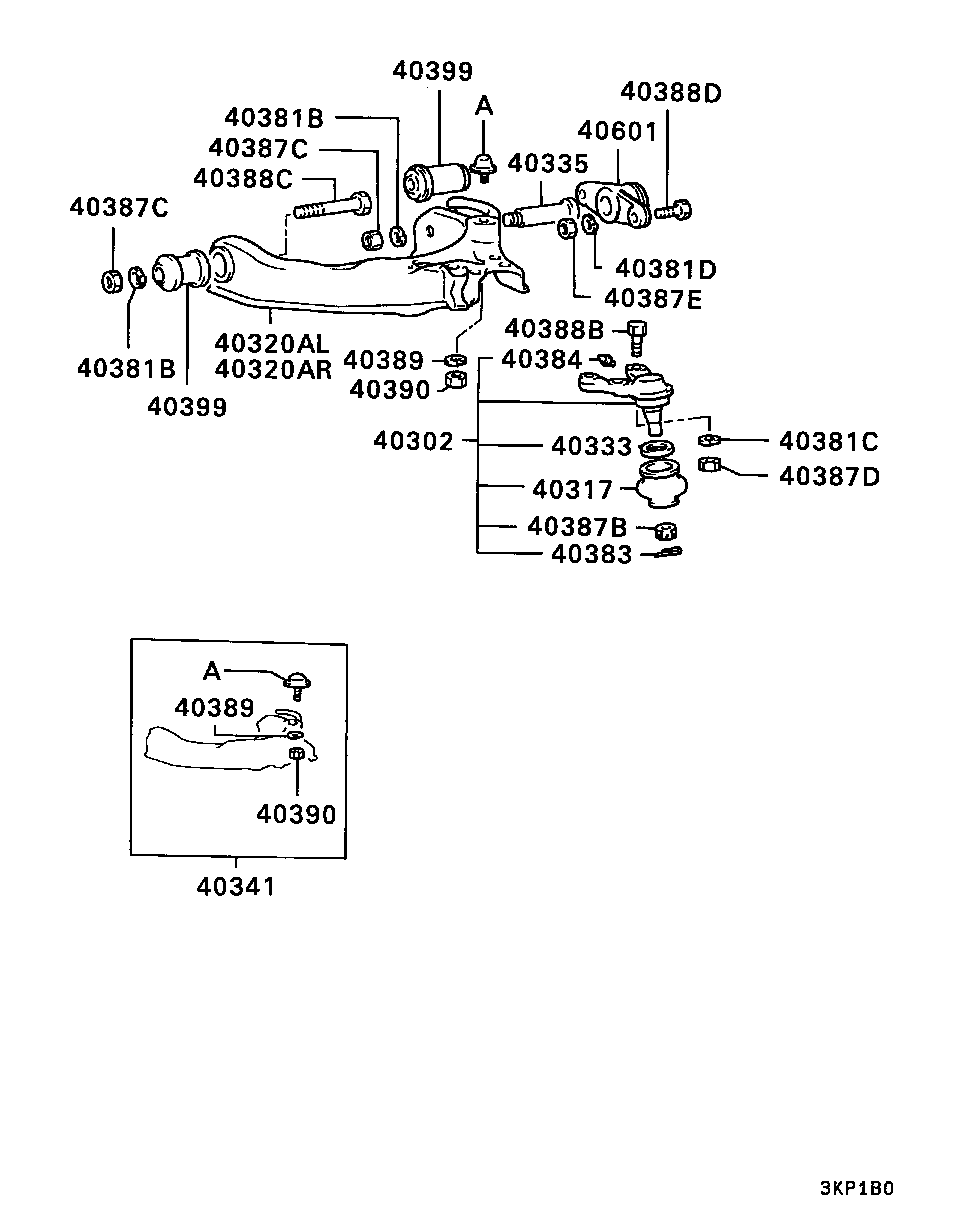 Mitsubishi MB17 6308 - Шаровая опора, несущий / направляющий шарнир autospares.lv