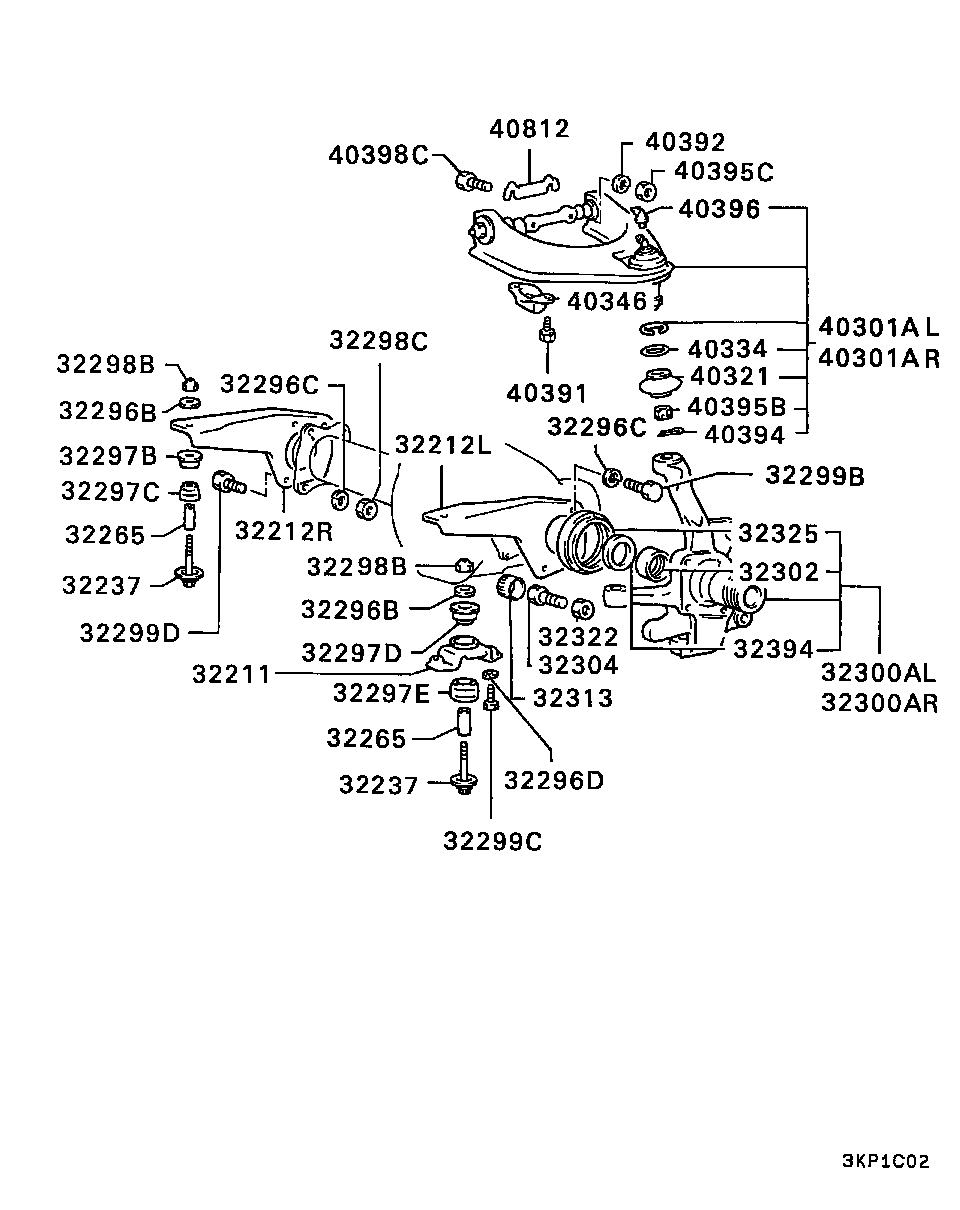 Hyundai MB241155 - Шаровая опора, несущий / направляющий шарнир autospares.lv