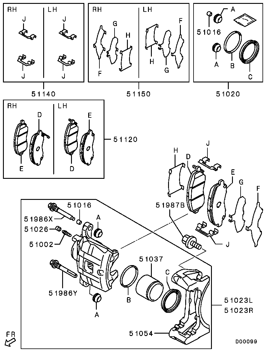 Mitsubishi 4605A861 - Тормозной суппорт autospares.lv