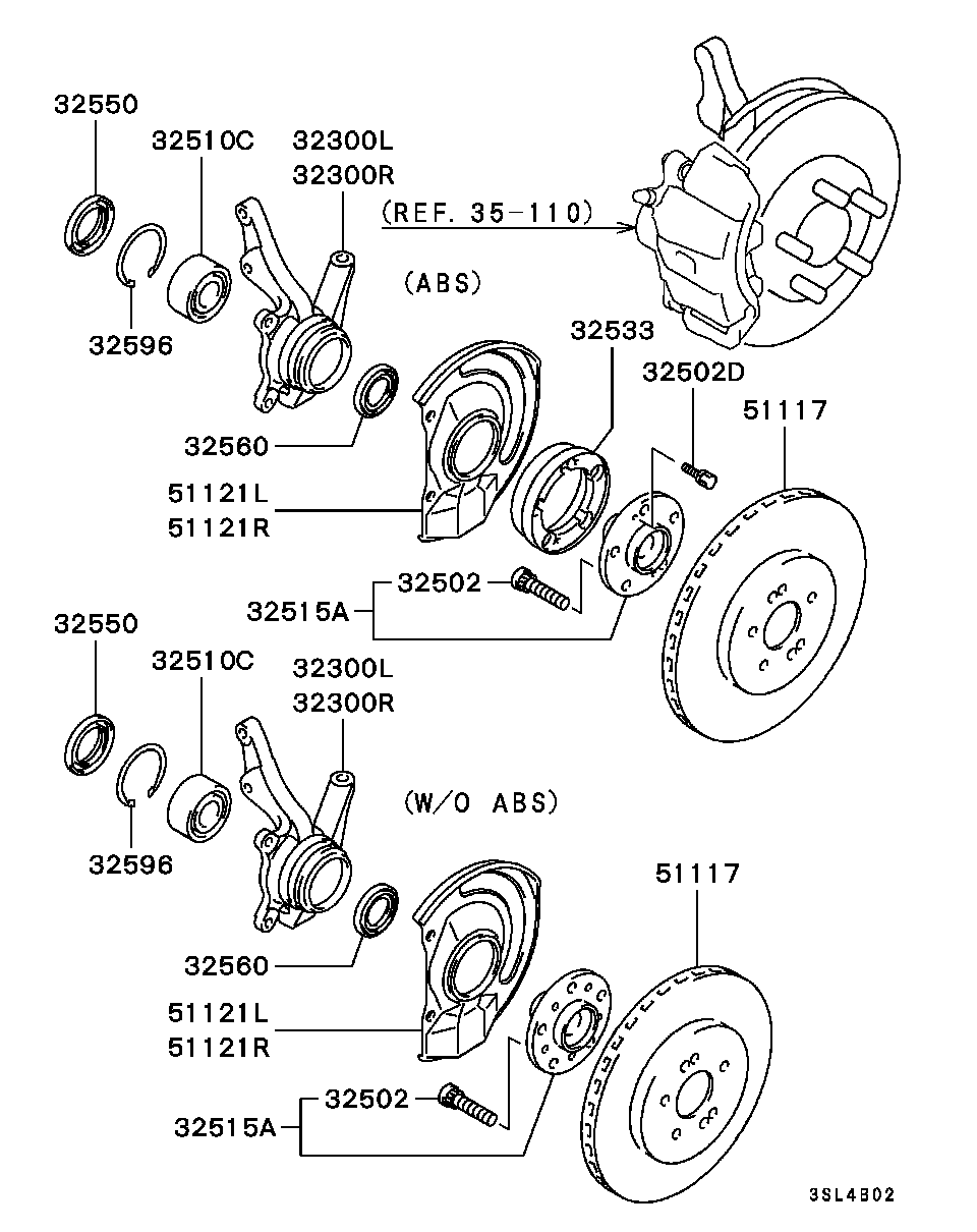 Mitsubishi MB30 3875 - Уплотняющее кольцо вала, подшипник ступицы колеса autospares.lv