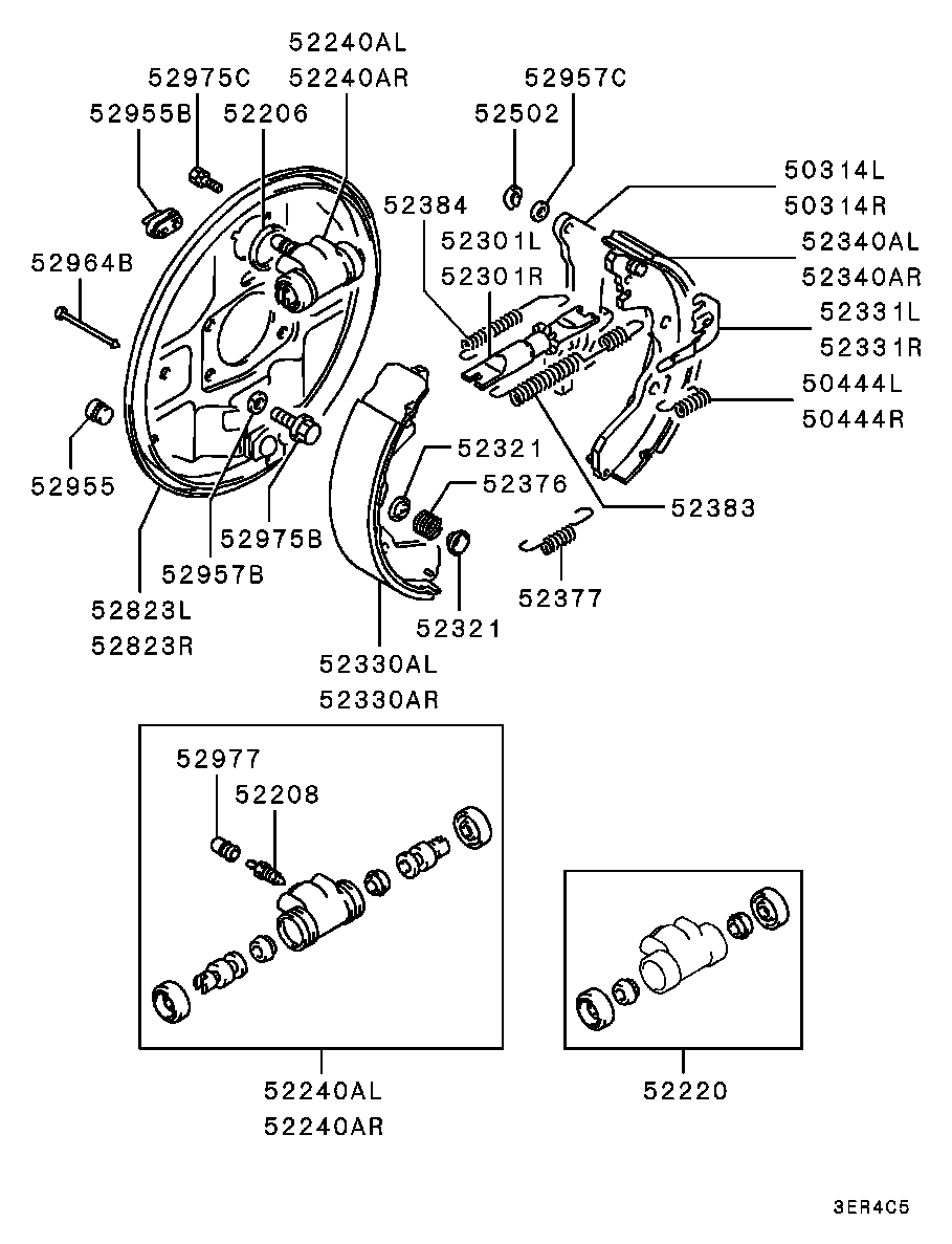 Mitsubishi MB618188 - Колесный тормозной цилиндр autospares.lv