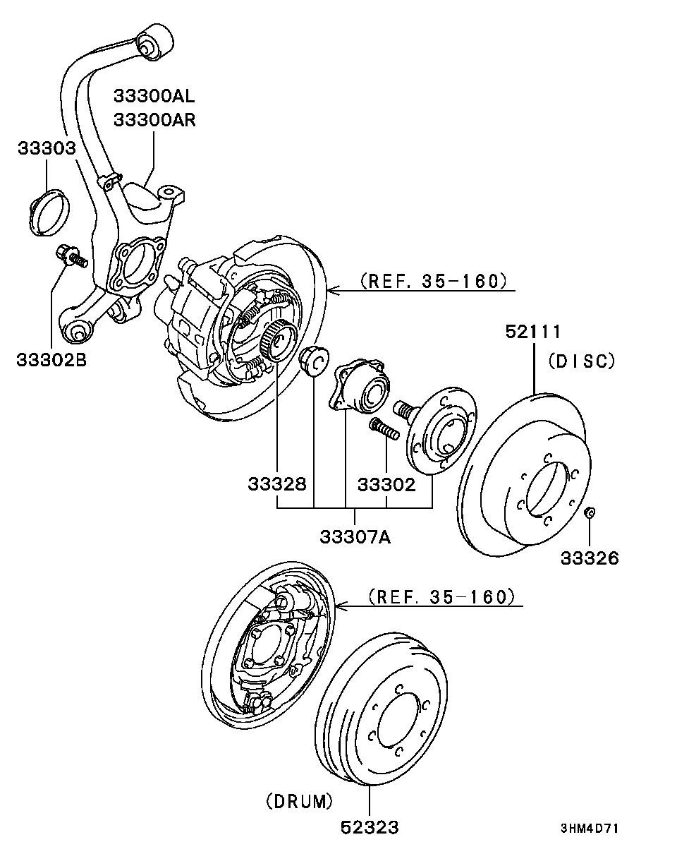 Mitsubishi MR316451 - Подшипник ступицы колеса, комплект autospares.lv