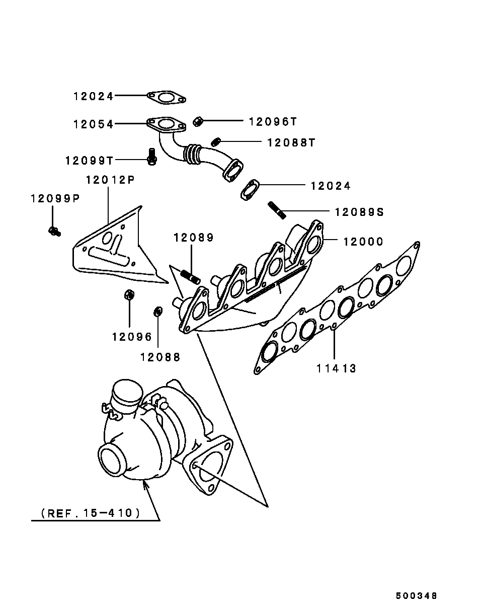 Mitsubishi MR188679 - Прокладка, впускной / выпускной коллектор autospares.lv