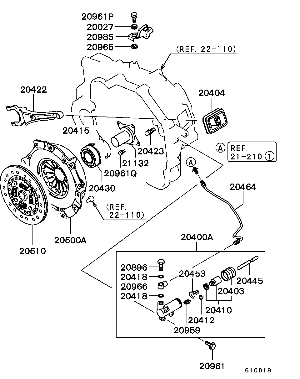 Mitsubishi 2301A049 - Диск сцепления, фрикцион autospares.lv