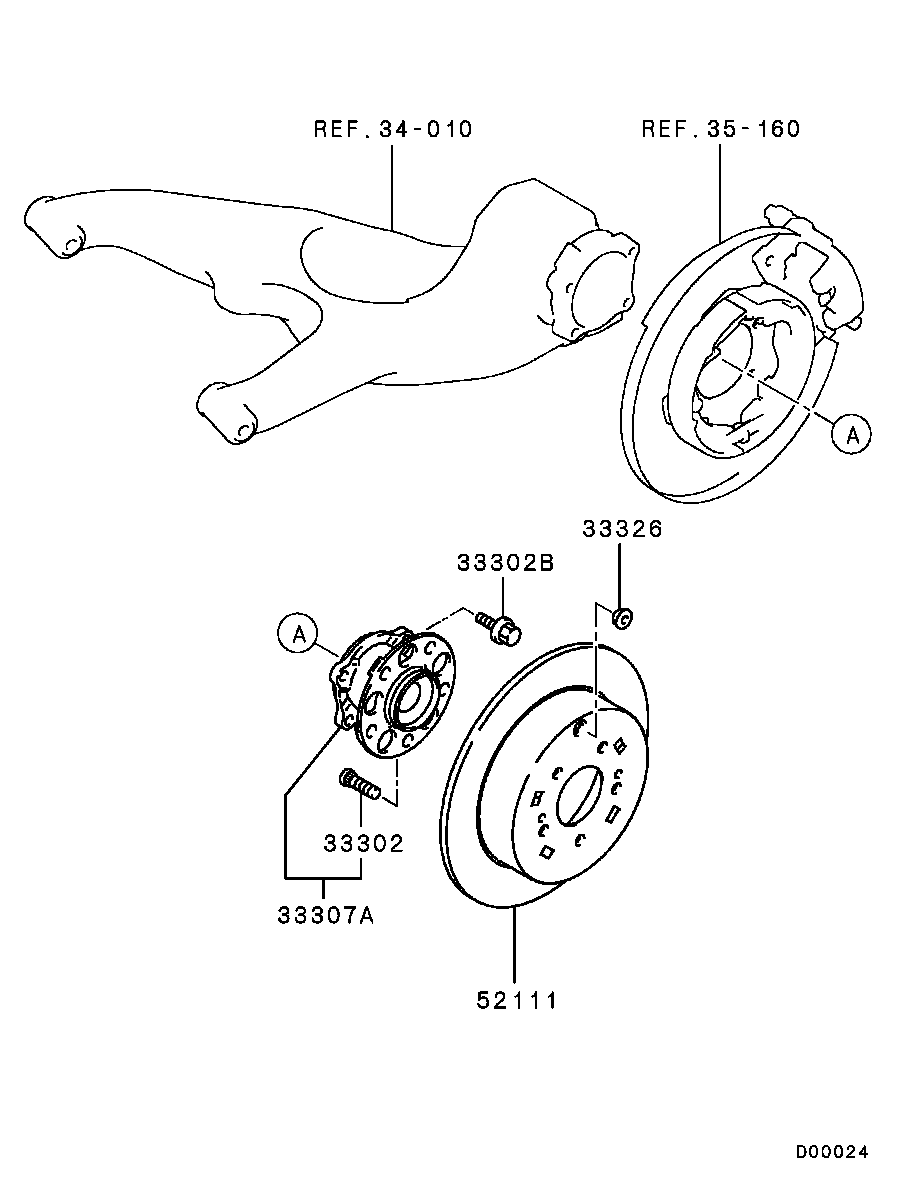 Mitsubishi MR955407 - Тормозной диск autospares.lv