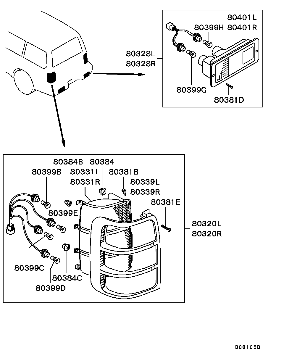 Mitsubishi MS 820038 - Лампа накаливания, освещение щитка приборов autospares.lv