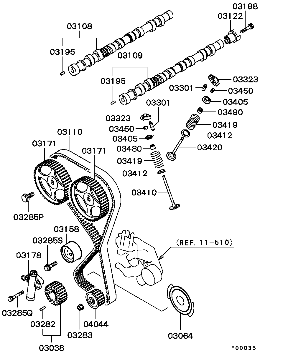 Hyundai MD326059 - Зубчатый ремень ГРМ autospares.lv