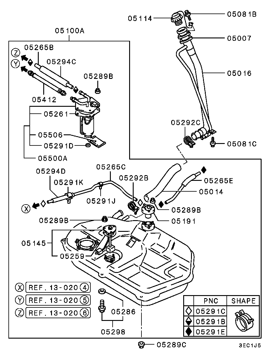 Jeep MB91 2304 - Топливный насос autospares.lv