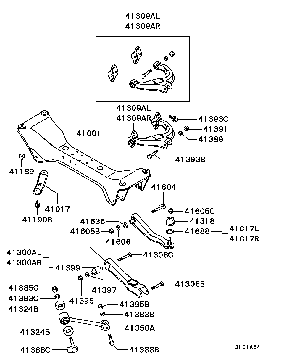 Mitsubishi MB 864712 - Сайлентблок, рычаг подвески колеса autospares.lv