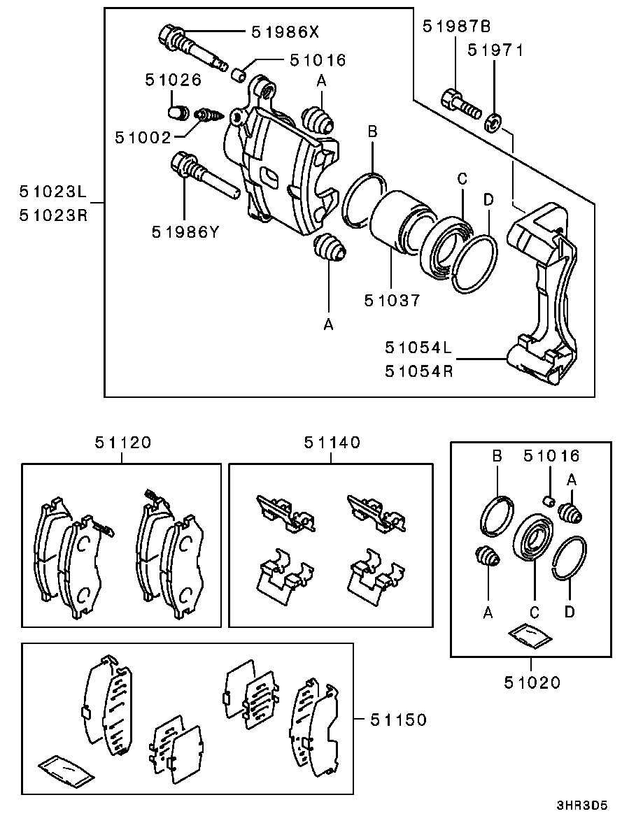 Mitsubishi MB928410 - Тормозной суппорт autospares.lv