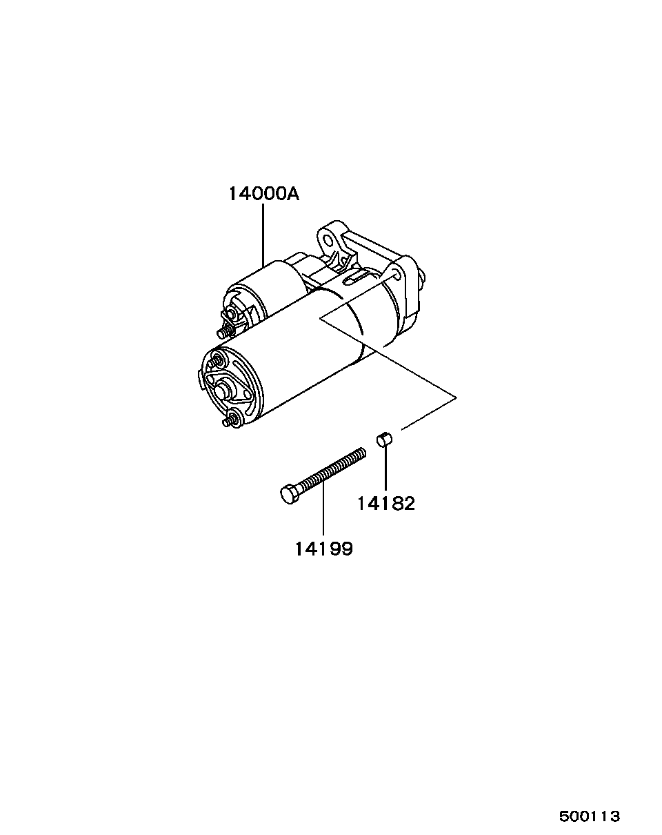 Mitsubishi MD 329260 - Стартер autospares.lv