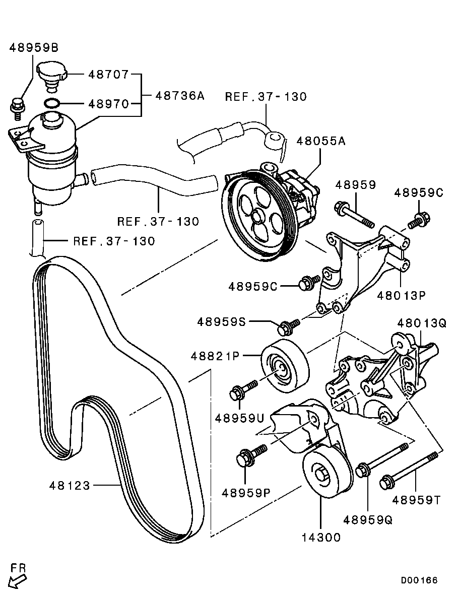 Mitsubishi 1340A085 - Поликлиновой ремень autospares.lv