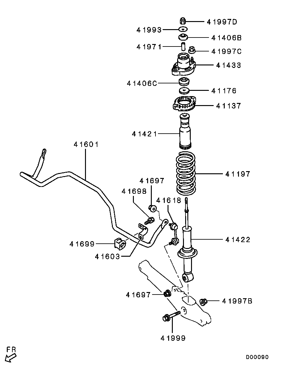 KIA MB24 2360 - Опора стойки амортизатора, подушка autospares.lv