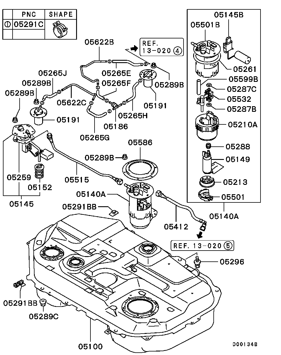 Mitsubishi MB129895 - Топливный фильтр autospares.lv