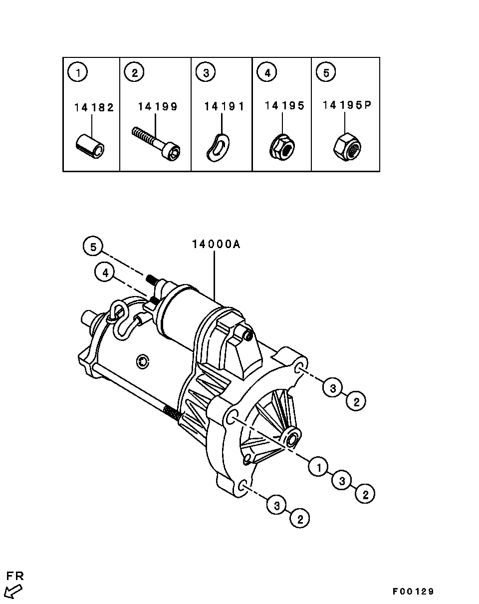 Mitsubishi 1810A101 - Стартер autospares.lv