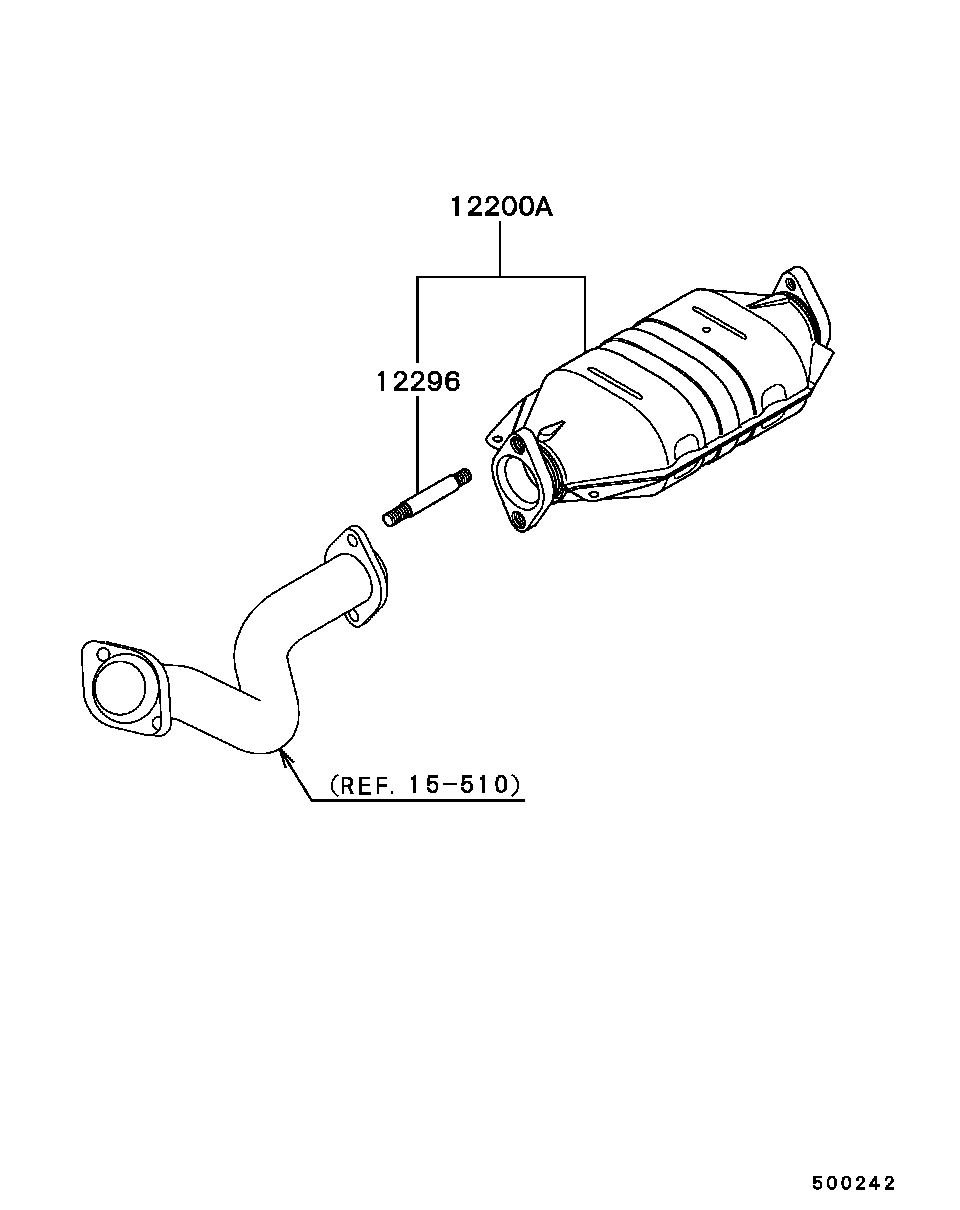 Mitsubishi MR571881 - Катализатор autospares.lv