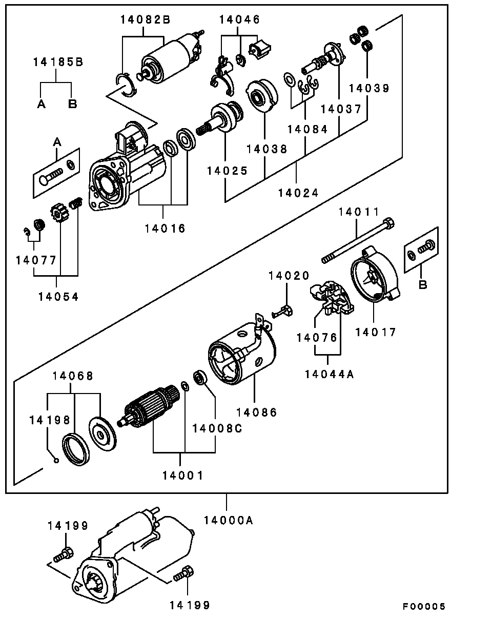 Mitsubishi ME701467 - Кронштейн, угольная щетка autospares.lv