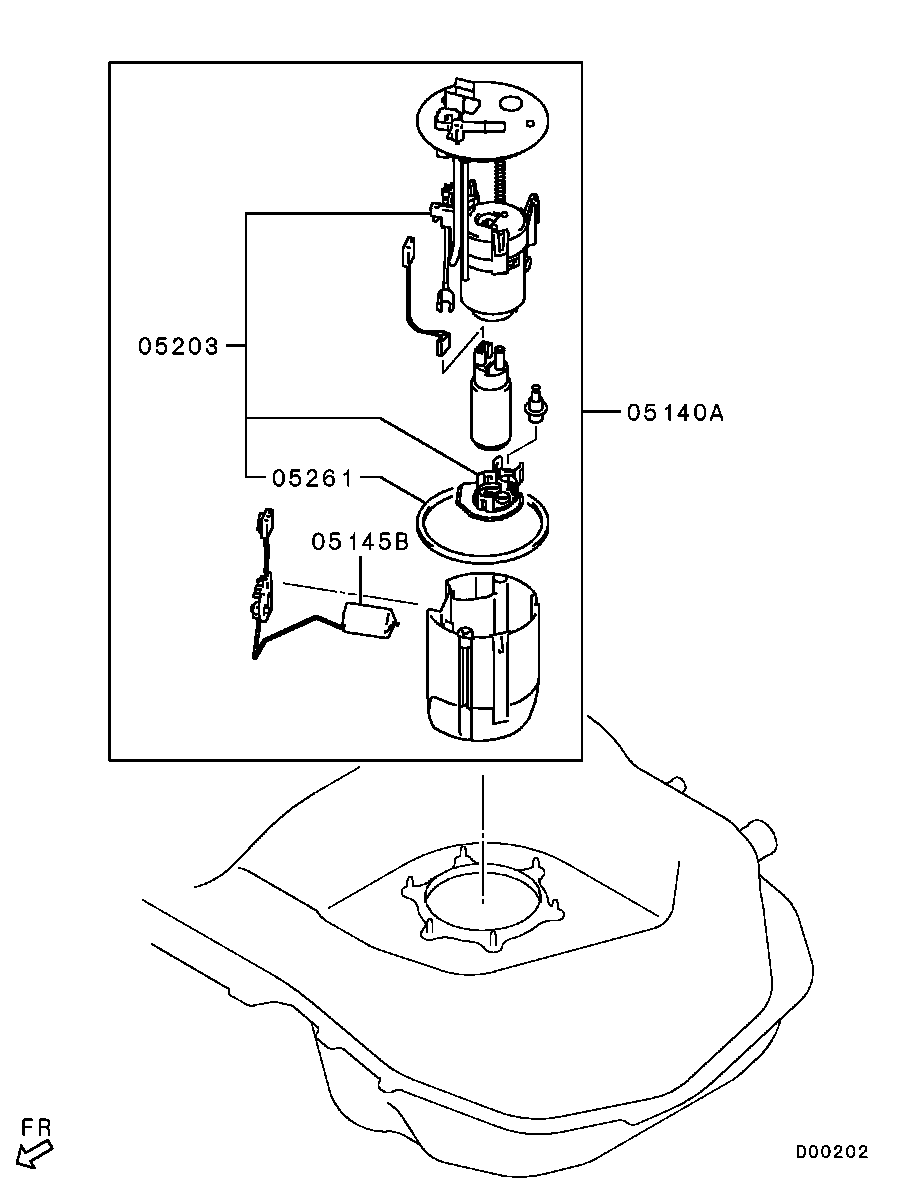 Mitsubishi 1770A046 - Топливный фильтр autospares.lv