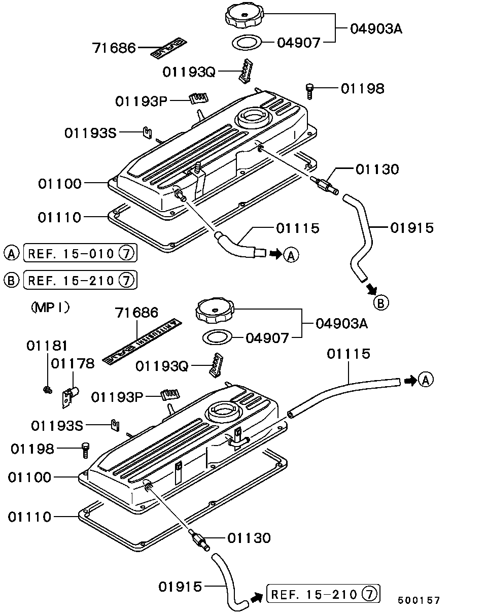 Mitsubishi MD-143995 - Прокладка, крышка головки цилиндра autospares.lv