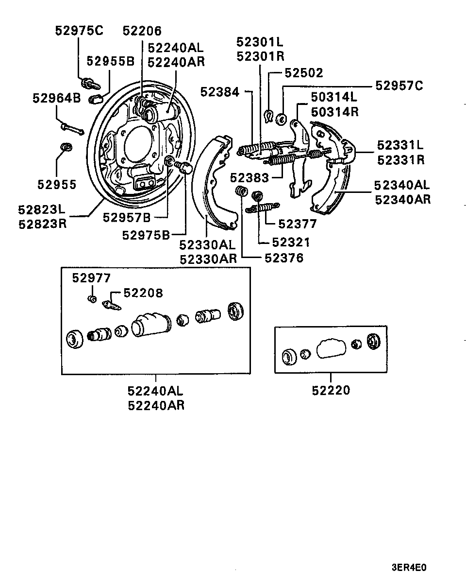 Proton MB668747 - Комплект тормозных колодок, барабанные autospares.lv