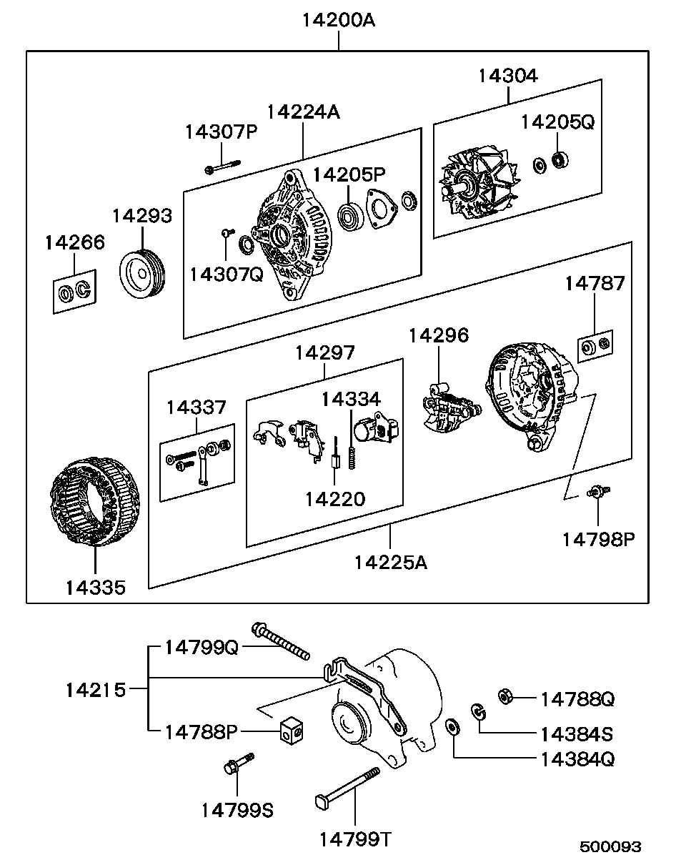 Mitsubishi MD 114620 - Генератор autospares.lv