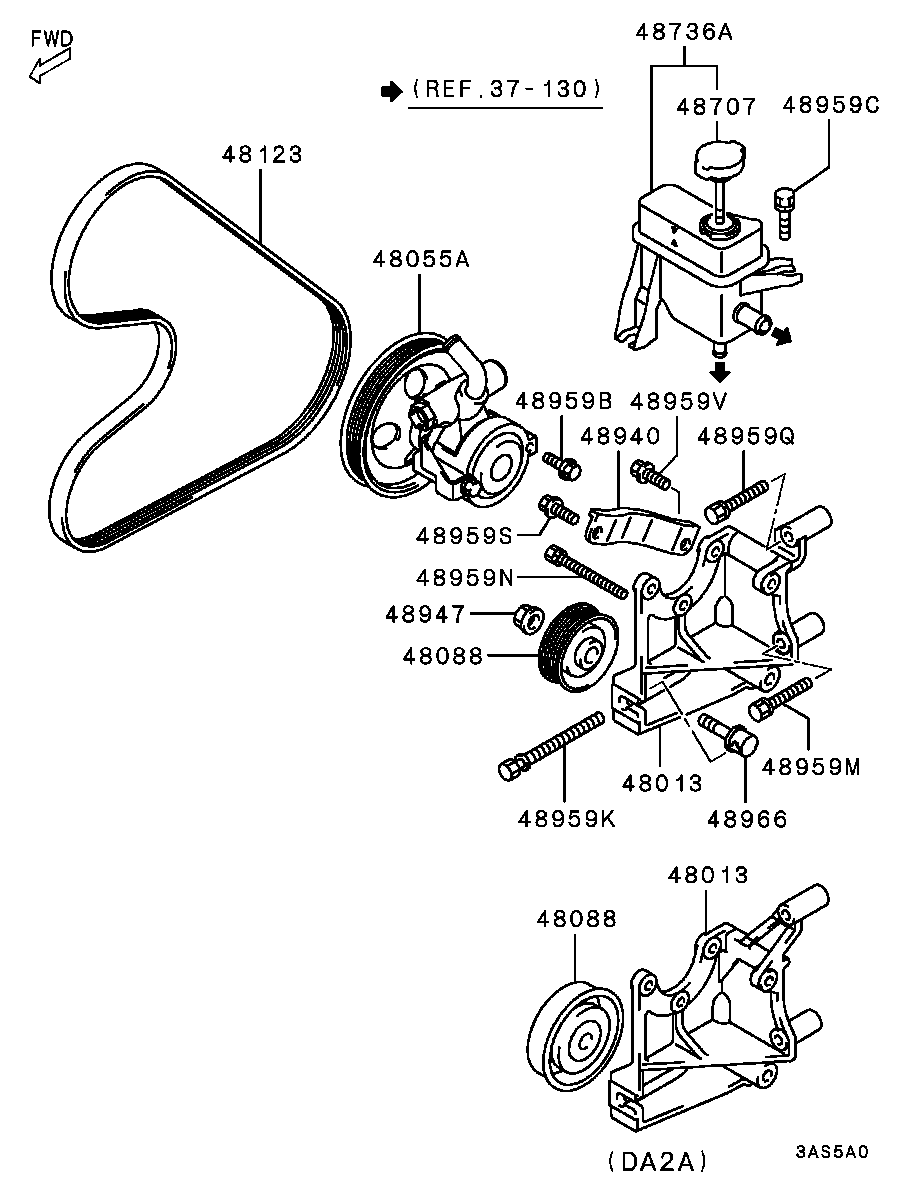 Honda MD345384 - Поликлиновой ремень autospares.lv