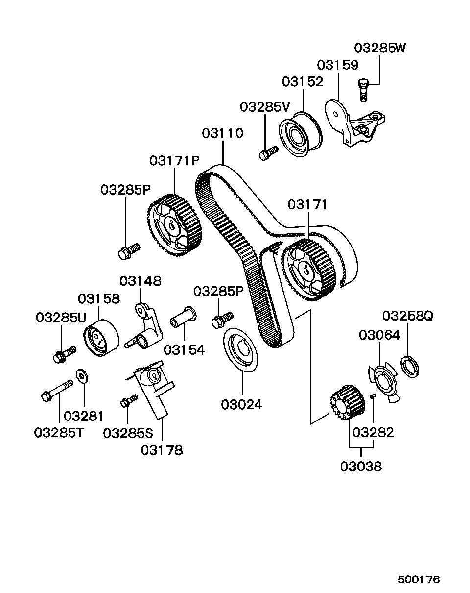 Mitsubishi MF244884 - Болт, система выпуска autospares.lv