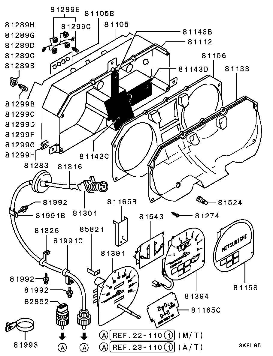 Mitsubishi MB 879707 - Лампа накаливания, освещение щитка приборов autospares.lv