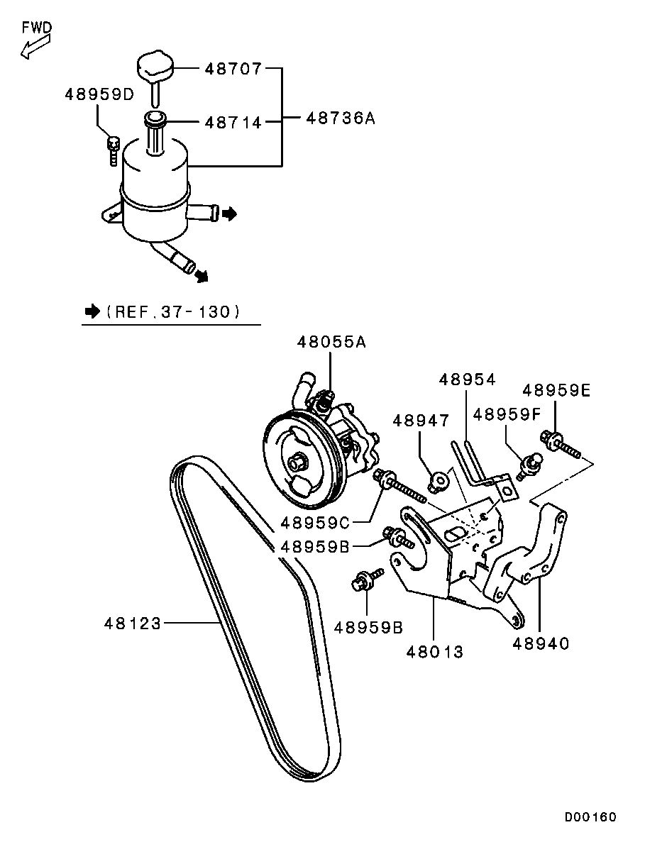 Mitsubishi MD199826 - Поликлиновой ремень autospares.lv