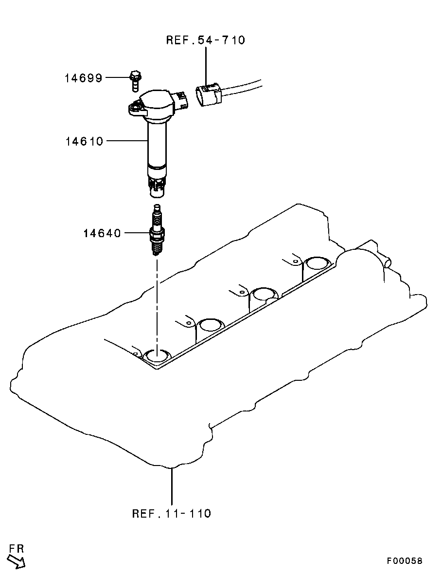 Mitsubishi 1822-A030 - Свеча зажигания autospares.lv