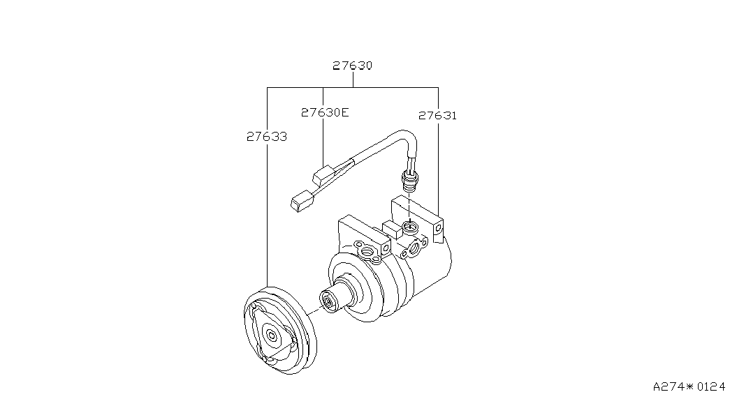 NISSAN 92600-62Y00 - Компрессор кондиционера autospares.lv