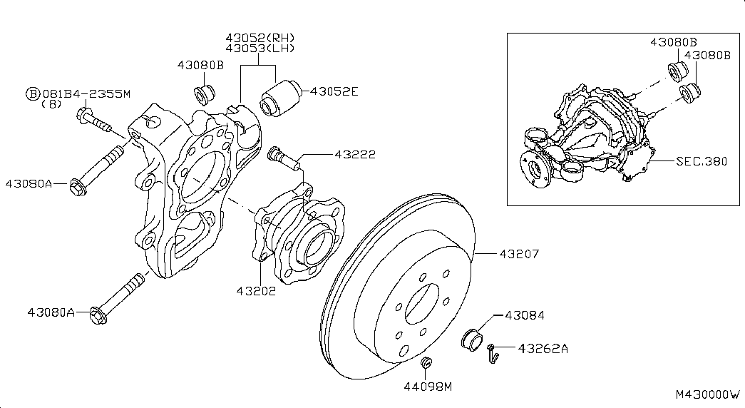 Infiniti 43206EB300 - ROTOR-DISC BRAKE,REAR AXLE autospares.lv