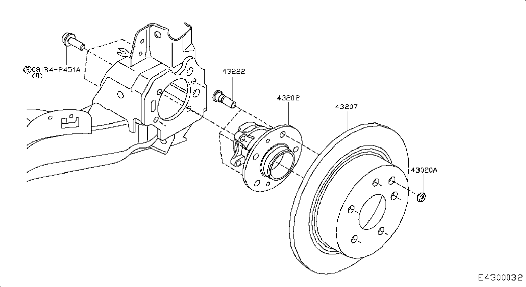 NISSAN 43206 4EA0B - Тормозной диск autospares.lv